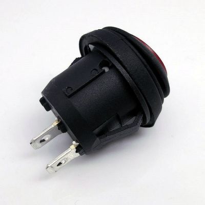 高品质船型开关大电流两档4脚25*30.5 防水带认证 可焊线圆形开关