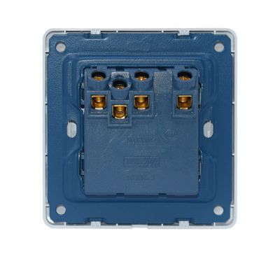 批发三开单控开关 正奈86型暗装三联单极面板 家装白色三位3开图5