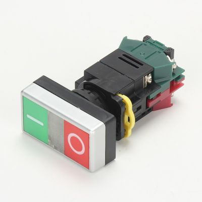 LQBAOYI双位按钮开关LA38-11RGD双色按钮红绿双位带灯按钮switch图3