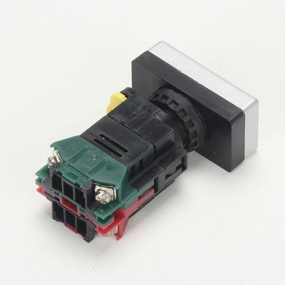 LQBAOYI双位按钮开关LA38-11RGD双色按钮红绿双位带灯按钮switch图2