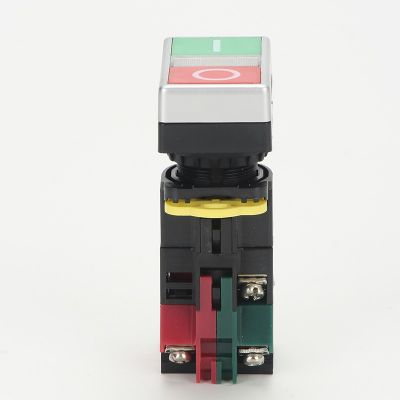 LQBAOYI双位按钮开关LA38-11RGD双色按钮红绿双位带灯按钮switch图4