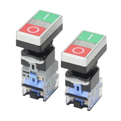 宝一按钮LQBAOYI双位按钮开关LA38-11GRD红绿双位带灯按钮开关图5