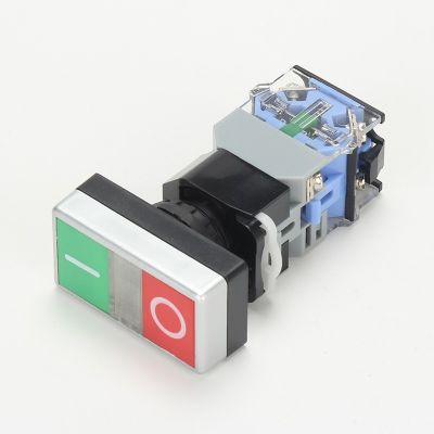 宝一按钮LQBAOYI双位按钮开关LA38-11GRD红绿双位带灯按钮开关图4