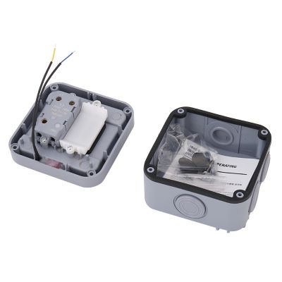 户外防水开关 户外防水一开开关 电源面板家用室外明装防雨按钮图5