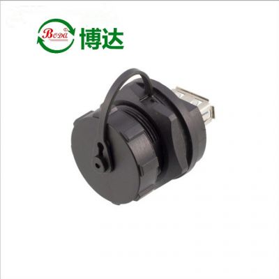 厂家供应 防水连接器 防水USB插头IP67带线农机组合导航双头插座图3