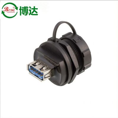 厂家供应 防水连接器 防水USB插头IP67带线农机组合导航双头插座图4