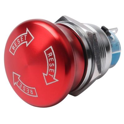 金属急停小蘑菇头16mm19mm22mm开关防水防爆紧急停止断电急停按钮图2