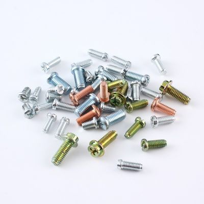 非标十一字圆柱头螺丝 开关插座接线铜柱 插座铜接线端子厂家供应图2