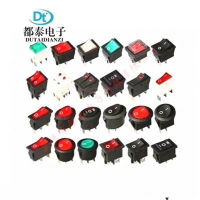 厂家直销防水船型开关KCD4带灯四脚连体防水跷板开关图5