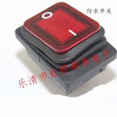 厂家直销防水船型开关KCD4带灯四脚连体防水跷板开关图2