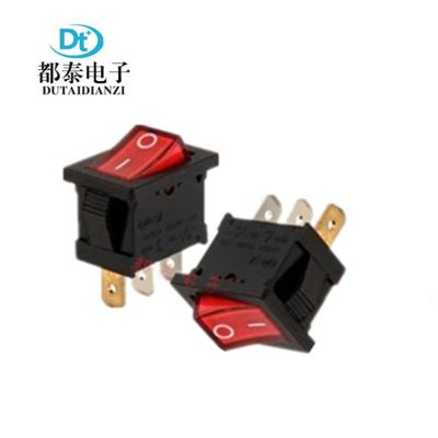 船型开关KCD1 尺寸15*21mm 2脚2档红盖翘板开关图5