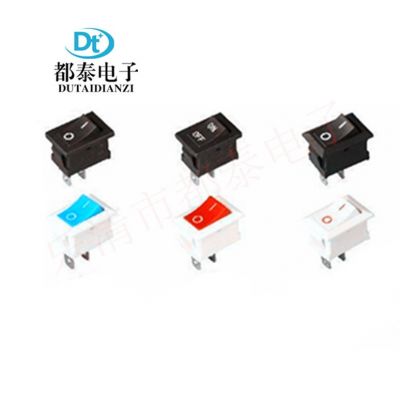 船型开关KCD1 尺寸15*21mm 2脚2档红盖翘板开关图2
