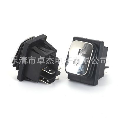 翘板开关KCD4船型开关KCD4绿色二档三档4脚6脚带灯无灯翘板开关图5