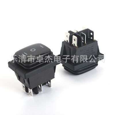 翘板开关KCD4船型开关KCD4绿色二档三档4脚6脚带灯无灯翘板开关图4