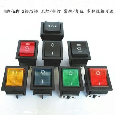 船型开关kcd4带灯红色4脚6脚二档2档压面机煮面炉烤箱开关25*31mm图5