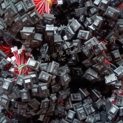 厂销船型开关KCD1-101带线2脚3脚/两档三档15*21mm翘板小电源 开关图3