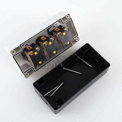 电梯急停电源按钮开关带控制盒123456孔按钮盒子启动停止组合开关图4