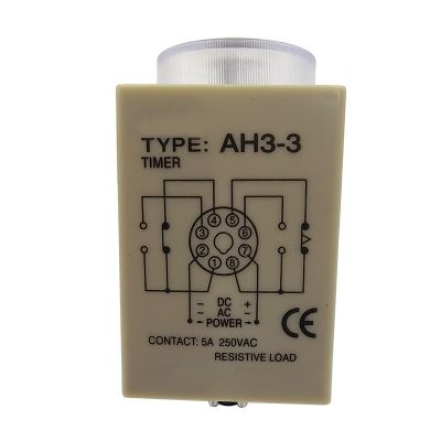 通电延时继电器AH3-3/3-2时间继电器 口罩机 定时器AC220图5