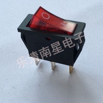 船型开关、跷板开关 KCD3系列带灯 13mm*30mm 3脚3档 15A250V图2