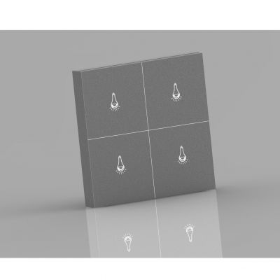 86智能外壳86开关外壳 蓝牙智能开关外壳 四位触摸智能开关外壳图2