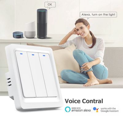 跨境涂鸦欧规手机APP远程控制智能按键开关Alexa语音智能开关wifi图2