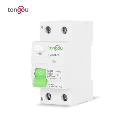 TONGOU【跨境电商专供】2P 63A 30mA漏电保护断路器 厂家直销TORD4图3