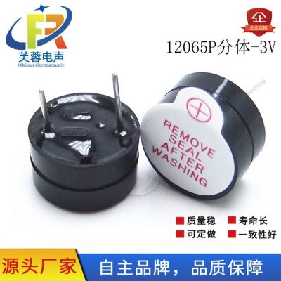 12065直流有源蜂鸣器3V 5V 12V分体矮体讯响器电磁式BUZZER直鸣声图2