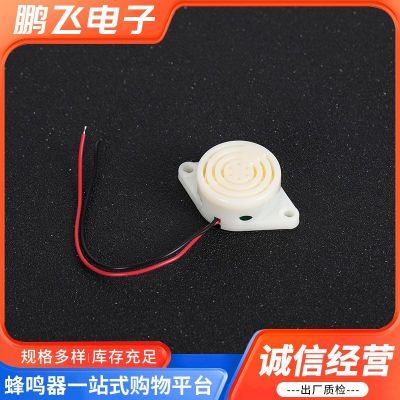 厂家批发压电有源蜂鸣器3015带引线白壳黑壳3V-24V压电式蜂鸣器图2