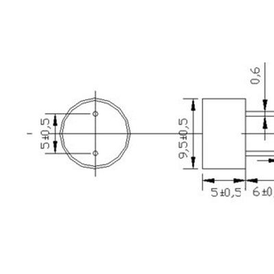 厂家直销蜂鸣器 9055 一体无源 9*5.5mm图3