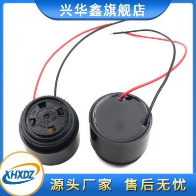 3610有源压电蜂鸣器引线DC12V/24V带线报警器螺旋帽底部防水图2