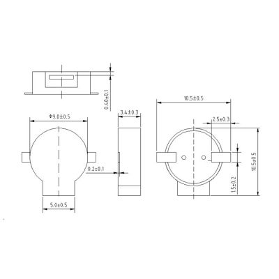 厂家直销9.0*3.4mm 8Ω 1.5V侧发音贴片式电磁蜂鸣器 电子设备用图4
