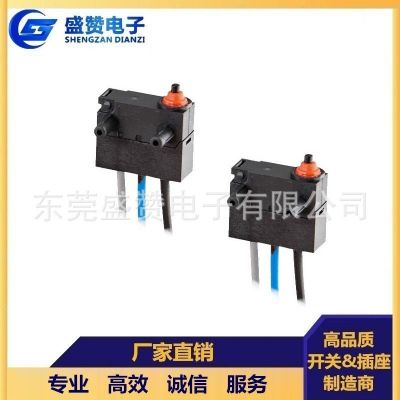 大微动开关 防水防尘 按钮式微动 带线无柄带柱 小微动检测开关图2