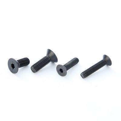 (DIN7991)碳钢10.9级发黑高强度沉头内六角螺丝批发 含税价