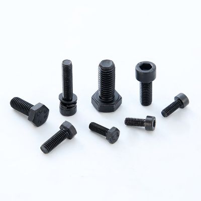 厂家直供(GB/T70.1)碳钢8.8级发黑内六角螺栓 高强度批发含税价图4