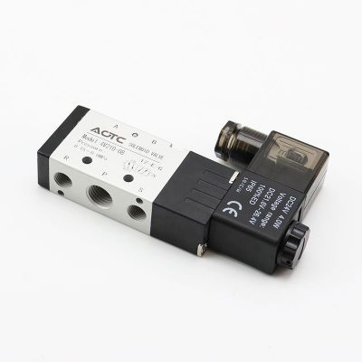 电磁阀4V210-08气缸AC220V气动DC24V二位五通换向阀电磁控制阀图4