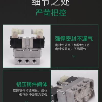 CKD先导式五通电磁阀 4F310-10-P-AC220V 4F310E-08-TP-N-DC24V图3