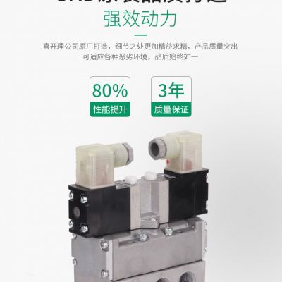 CKD先导式五通电磁阀 4F310-10-P-AC220V 4F310E-08-TP-N-DC24V图4