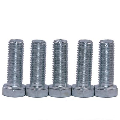 镀锌外六角螺栓螺丝本色30栓4.8级半扣全牙螺丝GB30栓六角螺丝图2