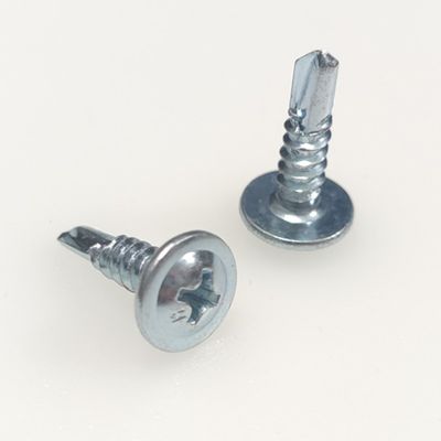 大扁头钻尾螺丝带垫自攻螺丝自攻自钻打彩钢瓦镀锌圆头华司燕尾图2