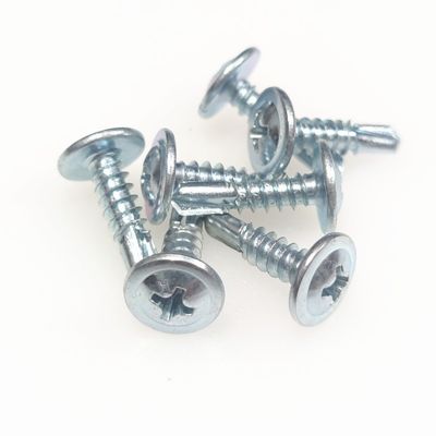 大扁头钻尾螺丝带垫自攻螺丝自攻自钻打彩钢瓦镀锌圆头华司燕尾图3