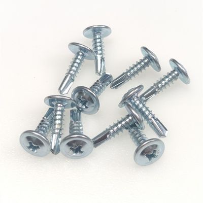 大扁头钻尾螺丝带垫自攻螺丝自攻自钻打彩钢瓦镀锌圆头华司燕尾图5