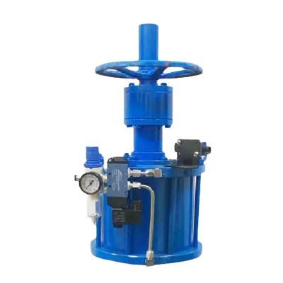 厂家批发气动程直执行器 双作用气缸气动截止阀 活塞式执行器图3