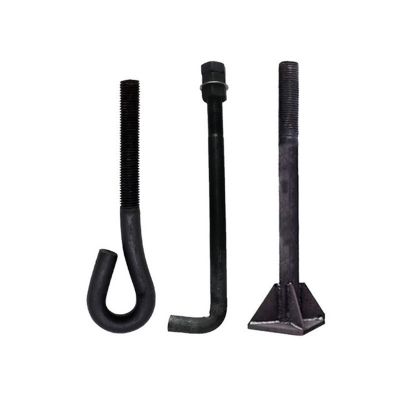 现货预埋地脚螺栓碳钢发黑9字钢结构焊接地脚7字U型螺栓加工图5