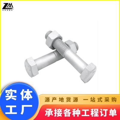 热镀锌螺栓 热浸锌螺栓螺丝 光伏电力铁塔螺栓高强度电热镀 锌螺图5
