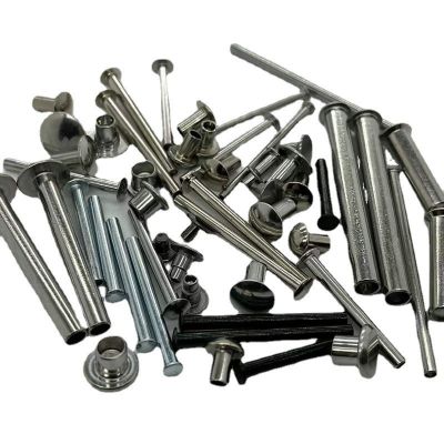 半空心铆钉 不锈钢对敲子母铆钉对敲公母铆钉对接对敲铆钉扁圆头图5