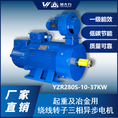 新大力 起重及冶金用 一级能效 三相异步绕线转子电机 YZR280S-10 37KW