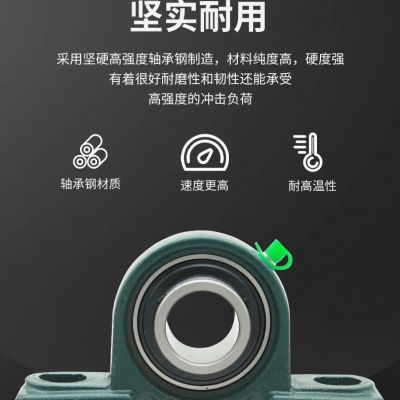 外球面带座立式轴承固定座UCP204 P205 P206 P207 P208 P209 P210图2