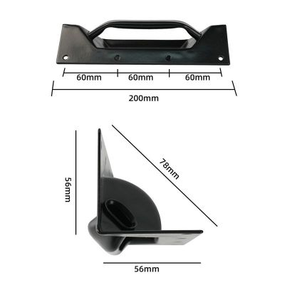 航空箱配件 黑色200侧提手 镀蓝锌200mm侧提手拉手工业设备挽手图3