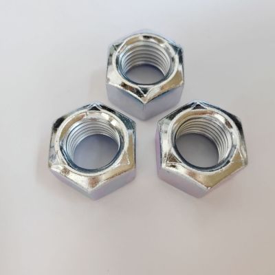 DIN980V全金属六角压点锁紧螺母 M24 10级蓝白锌 现货图3