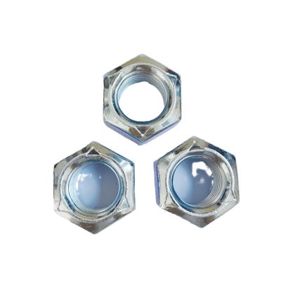 DIN980V全金属六角压点锁紧螺母 M24 10级蓝白锌 现货图5